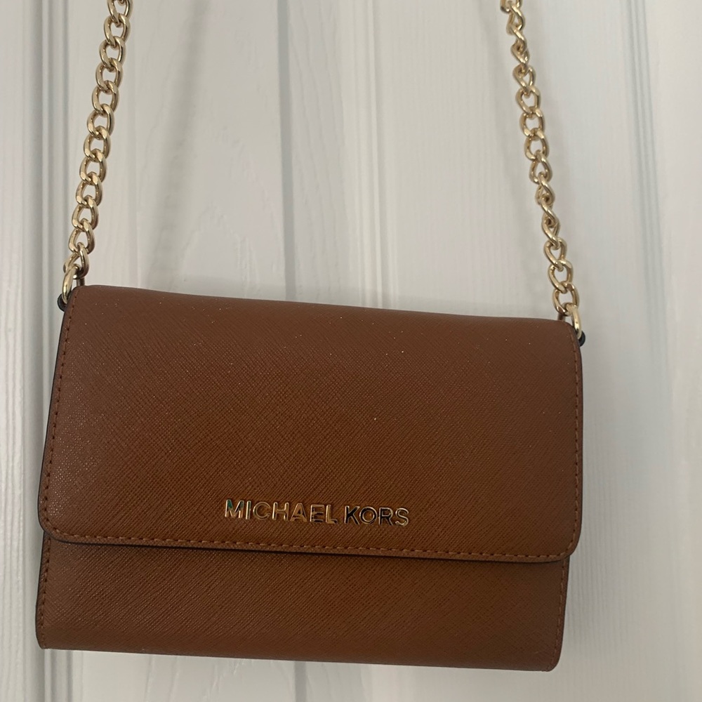 Brown Micheal Kors Crossbody Bag